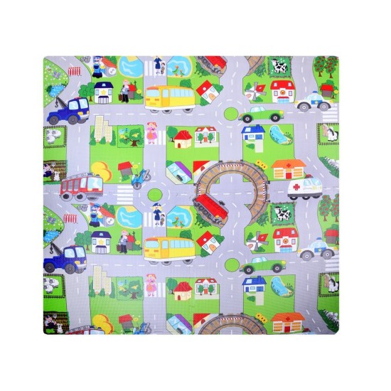 Minkštas EVA Edukacinis Kilimėlis - Dėlionė (puzzle) 4 dalys  60cmX60cm
